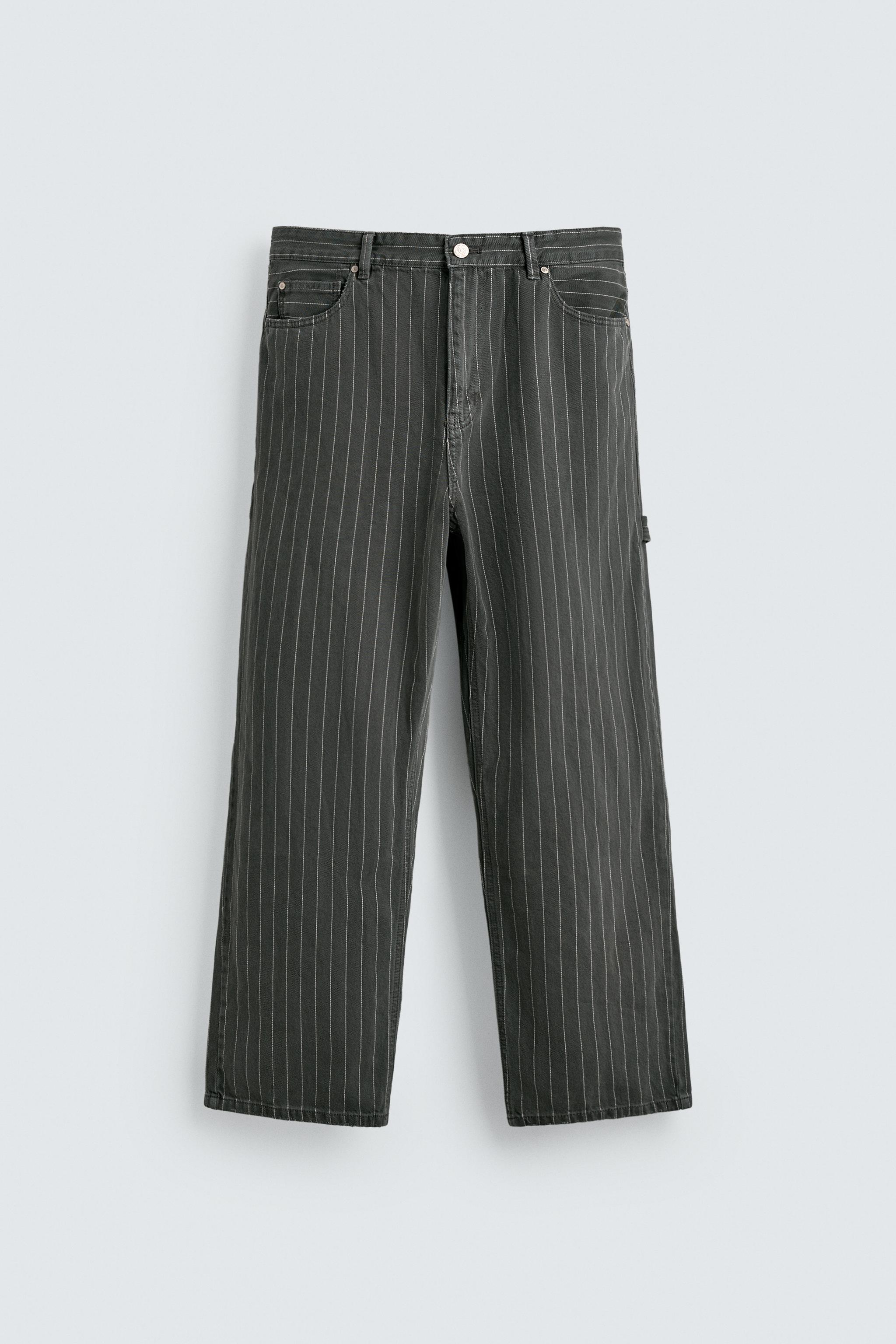 PANTALON BAGGY FIT RAYURES